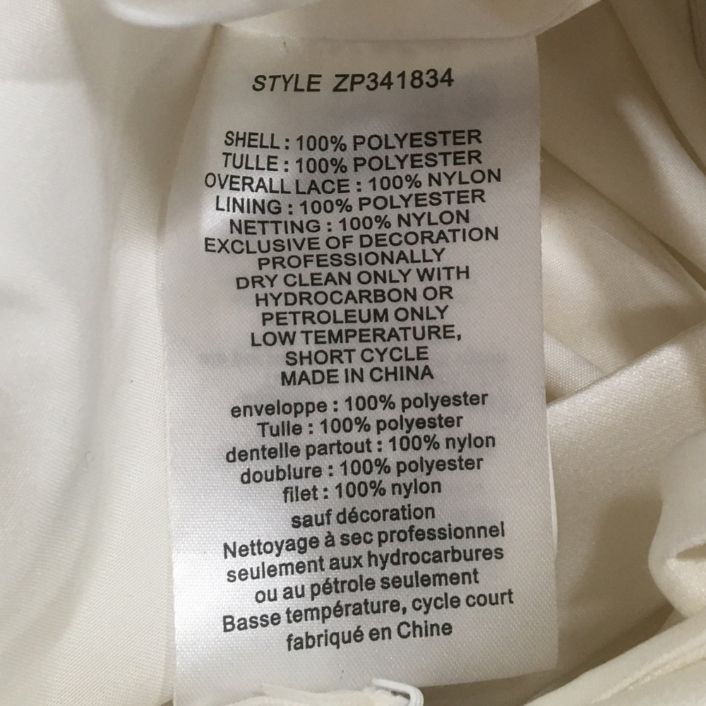 WOMENS Truly by Zac Posen, wedding dress size 10 in soft white. - Picture 6 of 8